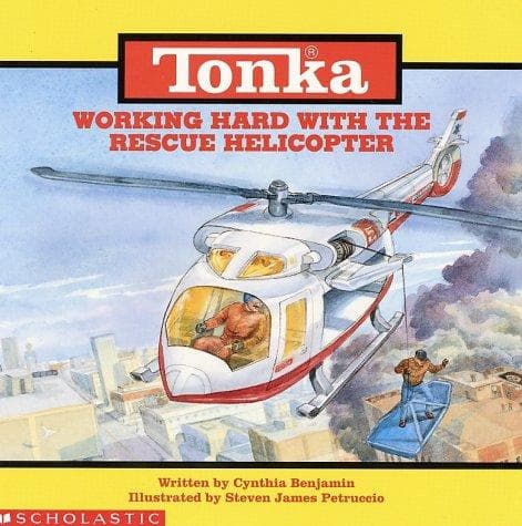 Tapa de Working hard with the rescue helicopter