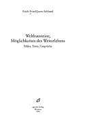 Tapa de Weltbausteine, Möglichkeiten des Weiterlebens