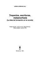 Tapa de Trayectos, escrituras, metamorfosis