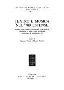 Tapa de Teatro e musica nel '700 estense