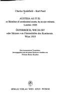 Tapa de Austria as it is, or, Sketches of continental courts, by an eye-witness
