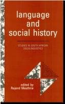 Tapa de Language and social history