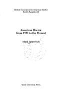 Tapa de American horror from 1951 to the present