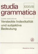 Tapa de Versteckte Indexikalität und subjektive Bedeutung