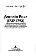 Tapa de Antonio Ponz 1725-1792