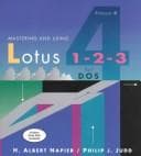 Tapa de Mastering and using Lotus 1-2-3 for DOS