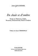 Tapa de De chair et d'ombre