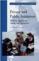 Tapa de Private and public initiatives