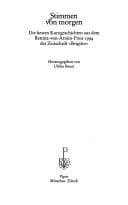 Tapa de Stimmen von morgen