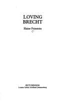 Tapa de Loving Brecht