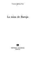 Tapa de La misa de Baroja