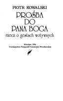 Tapa de Prośba do Pana Boga