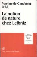 Tapa de La Notion de nature chez Leibniz