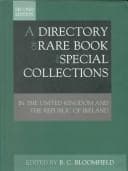 Tapa de A directory of rare book and special collections in the United Kingdom and the Republic of Ireland