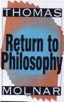 Tapa de Return to philosophy