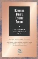 Tapa de Agenda for Africa's economic renewal