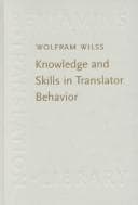 Tapa de Knowledge and skills in translator behavior