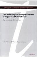 Tapa de The technological competitiveness of Japanese multinationals
