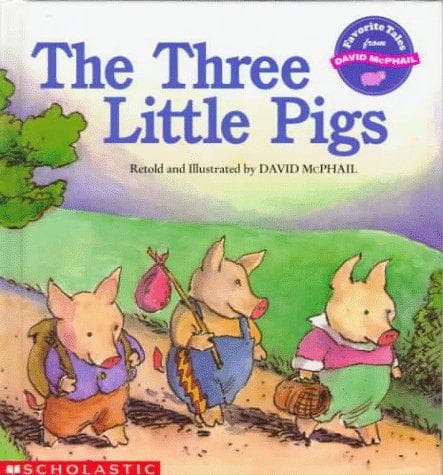 Tapa de The three little pigs