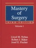 Tapa de Mastery of surgery