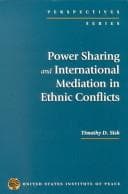 Tapa de Power sharing and international mediation in ethnic conflicts