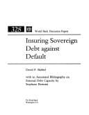 Tapa de Insuring sovereign debt against default