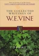 Tapa de The Collected Writings of W.E. Vine