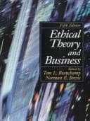 Tapa de Ethical theory and business