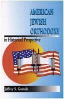Tapa de American Jewish Orthodoxy in historical perspective