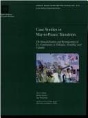 Tapa de Case studies in war-to-peace transition