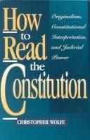 Tapa de How to read the constitution