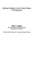Tapa de African studies in the United States