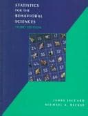 Tapa de Statistics for the behavioral sciences