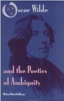Tapa de Oscar Wilde and the poetics of ambiguity