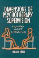 Tapa de Dimensions of psychotherapy supervision