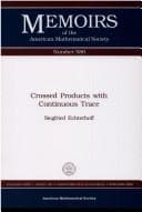 Tapa de Crossed products with continuous trace