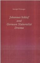Tapa de Johannes Schlaf and German naturalist drama