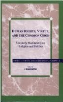 Tapa de Human rights, virtue, and the common good