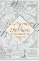 Tapa de Developments and directions in geographical education