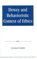Tapa de Dewey & The Behavioristic Context of Ethics