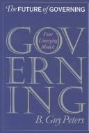 Tapa de The future of governing
