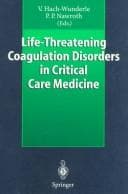 Tapa de Life-threatening coagulation disorders in critical care medicine