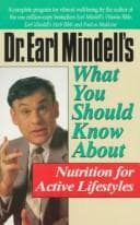 Tapa de Dr. Earl Mindell's what you should know about nutrition for active lifestyles