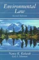 Tapa de Environmental law