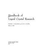 Tapa de Handbook of Liquid Crystal Research