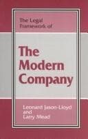 Tapa de The legal framework of the modern company