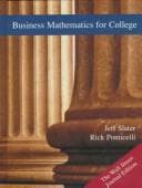 Tapa de Business mathematics for college