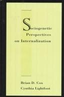 Tapa de Sociogenetic perspectives on internalization
