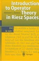 Tapa de Introduction to operator theory in Riesz spaces