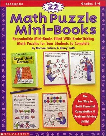 Tapa de 22 Math Puzzle Mini-Books (Grades 3-6)